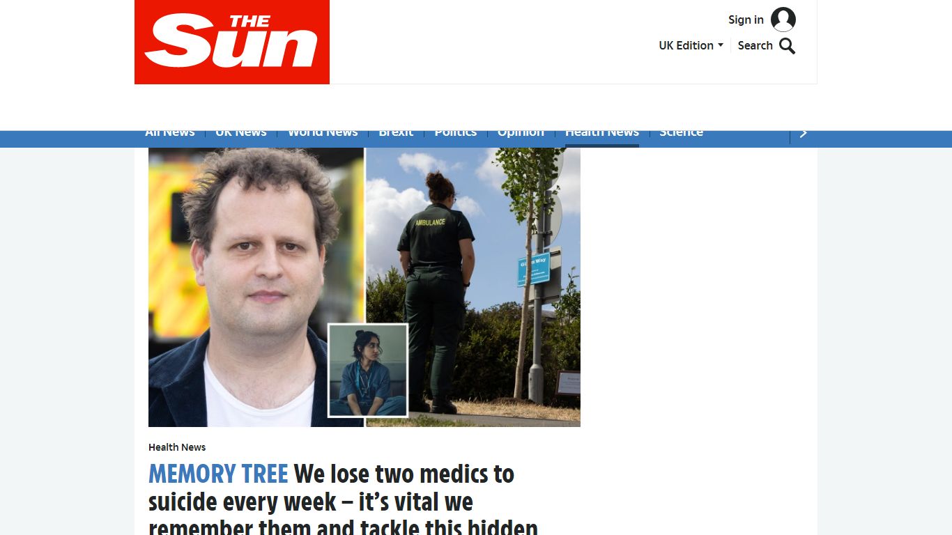 We lose two medics to suicide every week - it's vital we remember them ...